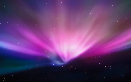 Vibrant 4K Ultra HD PC wallpaper showcasing a cosmic aurora borealis with a sci-fi space theme, inspired by Apple Inc.'s sleek design aesthetics.