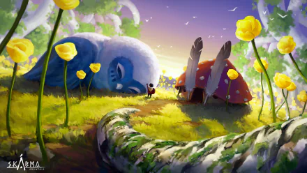 video game Skabma - Snowfall HD Desktop Wallpaper | Background Image