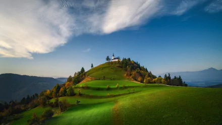 The Sv. Jakob hill in the Polhov Gradec Hill Range near Ljubljana by Valentin Valkov