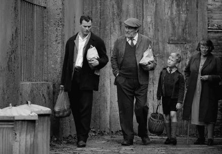 Judi Dench Jude Hill Ciarán Hinds Jamie Dornan movie Belfast HD Desktop Wallpaper | Background Image