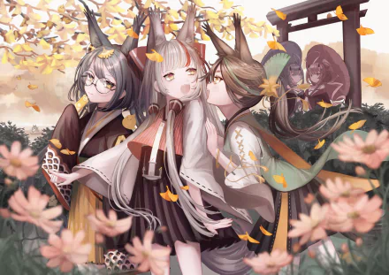 Ikazuchi (Azur Lane) Inazuma (Azur Lane) Matsukaze (Azur Lane) Kamikaze (Azur Lane) Hatakaze (Azur Lane) Anime Azur Lane HD Desktop Wallpaper | Background Image
