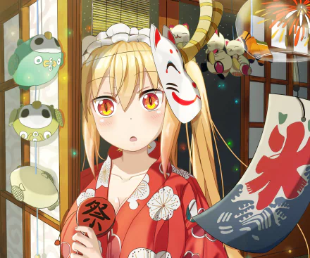 Tohru (Miss Kobayashi's Dragon Maid) Anime Miss Kobayashi's Dragon Maid HD Desktop Wallpaper | Background Image