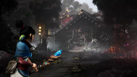 Kena (Kena: Bridge Of Spirits) video game Kena: Bridge of Spirits HD Desktop Wallpaper | Background Image