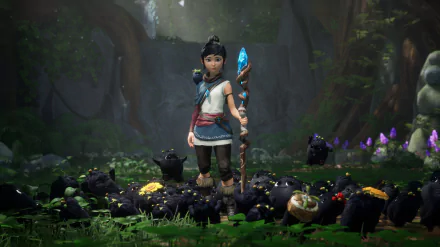 Kena (Kena: Bridge Of Spirits) video game Kena: Bridge of Spirits HD Desktop Wallpaper | Background Image