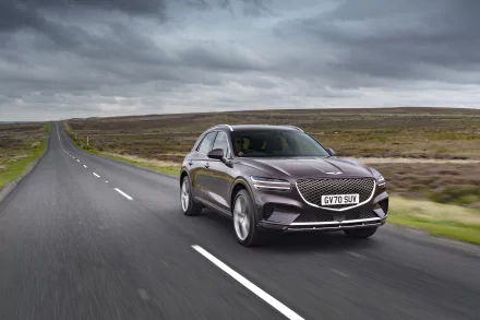 SUV Genesis GV70 2.2D AWD vehicle Genesis GV70 HD Desktop Wallpaper | Background Image