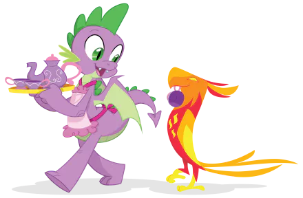 phoenix dragon Peewee (My Little Pony) Spike (My Little Pony) TV Show My Little Pony: Friendship Is Magic HD Desktop Wallpaper | Background Image