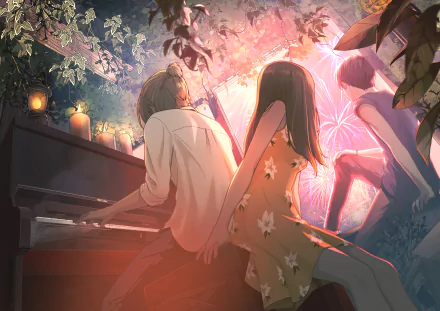Anime friends HD Desktop Wallpaper | Background Image