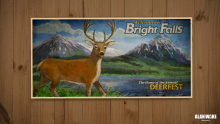 Bright Falls Alan Wake video game Alan Wake Remastered HD Desktop Wallpaper | Background Image