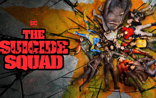 King Shark (DC Comics) Peacemaker (DC Comics) John Cena Bloodsport (DC Comics) Idris Elba David Dastmalchian Polka-Dot Man Ratcatcher 2 (Dc Comics) Daniela Melchior Rick Flag Joel Kinnaman Harley Quinn Margot Robbie movie The Suicide Squad HD Desktop Wallpaper | Background Image