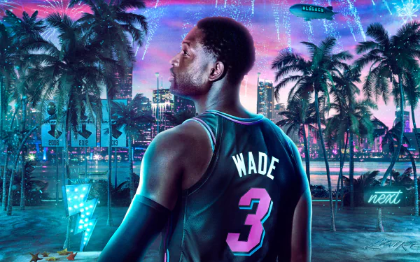 NBA 2K Dwyane Wade basketball NBA video game NBA 2K20 HD Desktop Wallpaper | Background Image