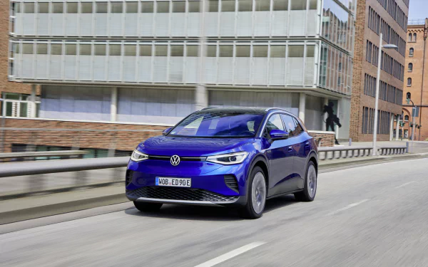 compact car electric car Volkswagen ID.4 Pro vehicle Volkswagen ID.4 HD Desktop Wallpaper | Background Image