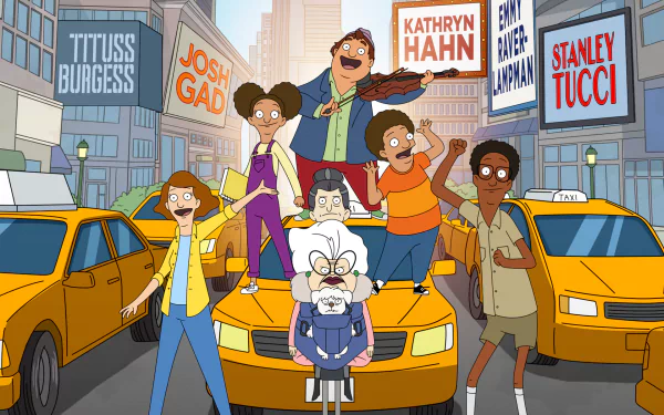 Cole (Central Park) Owen (Central Park) Paige (Central Park) Molly (Central Park) Bitsy (Central Park) Birdie (Central Park) TV Show Central Park (2020) HD Desktop Wallpaper | Background Image