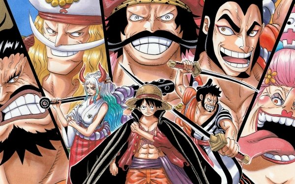 Anime One Piece Charlotte Linlin Gol D. Roger Kaido Kozuki Oden Monkey D. Luffy Yamato Kinemon HD Wallpaper | Background Image