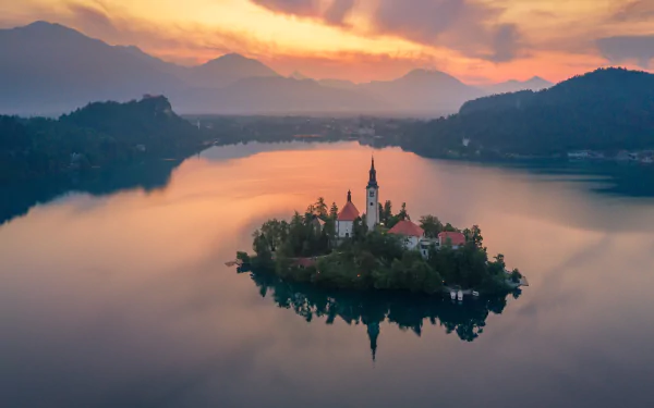 church lake bled religious Assumption of Mary Church HD Desktop Wallpaper | Background Image