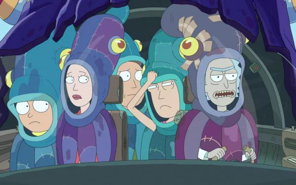 Beth Smith Jerry Smith Summer Smith Morty Smith Rick Sanchez TV Show Rick and Morty HD Desktop Wallpaper | Background Image