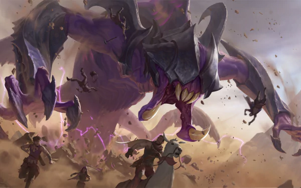 Rek'Sai (League Of Legends) video game Legends of Runeterra HD Desktop Wallpaper | Background Image