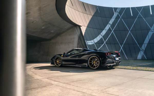 black car supercar vehicle Ferrari F8 Spider HD Desktop Wallpaper | Background Image