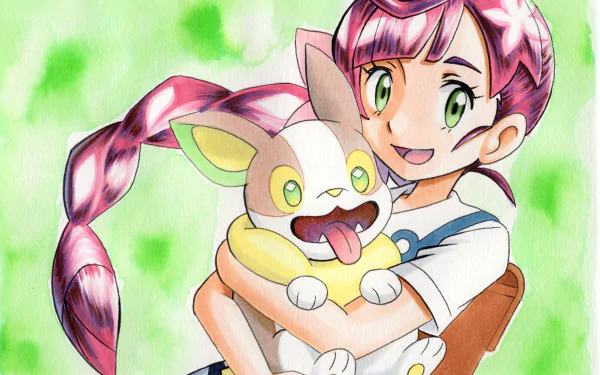 Yamper (Pokémon) Chloe (Pokémon) Anime Pokemon HD Desktop Wallpaper | Background Image