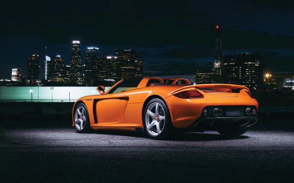 orange car vehicle Porsche Carrera GT HD Desktop Wallpaper | Background Image