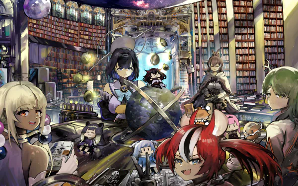 Watson Amelia Takanashi Kiara Ninomae Ina'nis Gawr Gura Mori Calliope IRyS (Virtual Youtuber) Tsukumo Sana Ceres Fauna Hakos Baelz Nanashi Mumei Ouro Kronii Anime Virtual Youtuber HD Desktop Wallpaper | Background Image