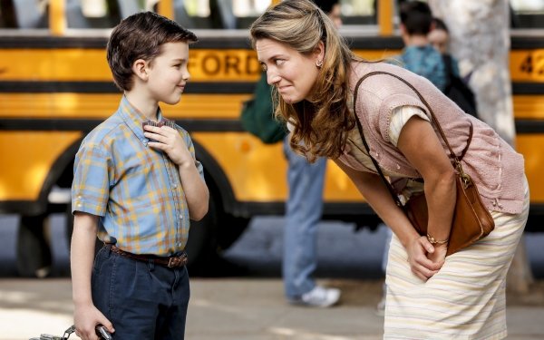TV Show Young Sheldon Iain Armitage Sheldon Cooper Zoe Perry Mary Cooper HD Wallpaper | Background Image
