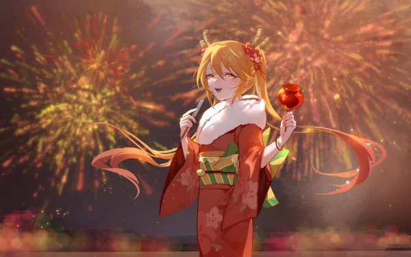 Tohru (Miss Kobayashi's Dragon Maid) Anime Miss Kobayashi's Dragon Maid HD Desktop Wallpaper | Background Image