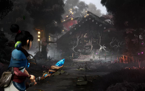 Kena (Kena: Bridge Of Spirits) video game Kena: Bridge of Spirits HD Desktop Wallpaper | Background Image