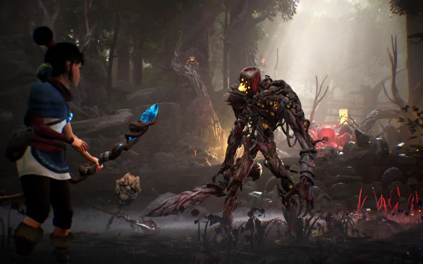 Kena (Kena: Bridge Of Spirits) video game Kena: Bridge of Spirits HD Desktop Wallpaper | Background Image