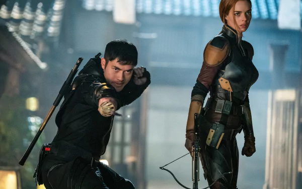 Snake Eyes (G.I. Joe) Henry Golding Scarlett (G.I. Joe) Samara Weaving movie Snake Eyes: G.I. Joe Origins HD Desktop Wallpaper | Background Image