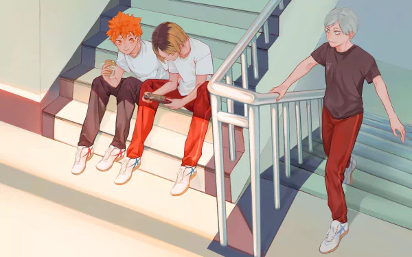 Kenma Kozume Shōyō Hinata Lev Haiba Anime Haikyū!! HD Desktop Wallpaper | Background Image
