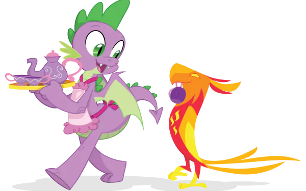 phoenix dragon Peewee (My Little Pony) Spike (My Little Pony) TV Show My Little Pony: Friendship Is Magic HD Desktop Wallpaper | Background Image