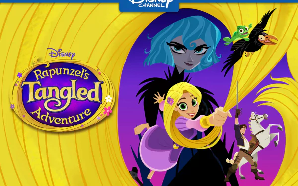 Maximus (Tangled) Eugene Fitzherbert Cassandra (Tangled) Pascal (Tangled) Rapunzel TV Show Tangled: The Series HD Desktop Wallpaper | Background Image