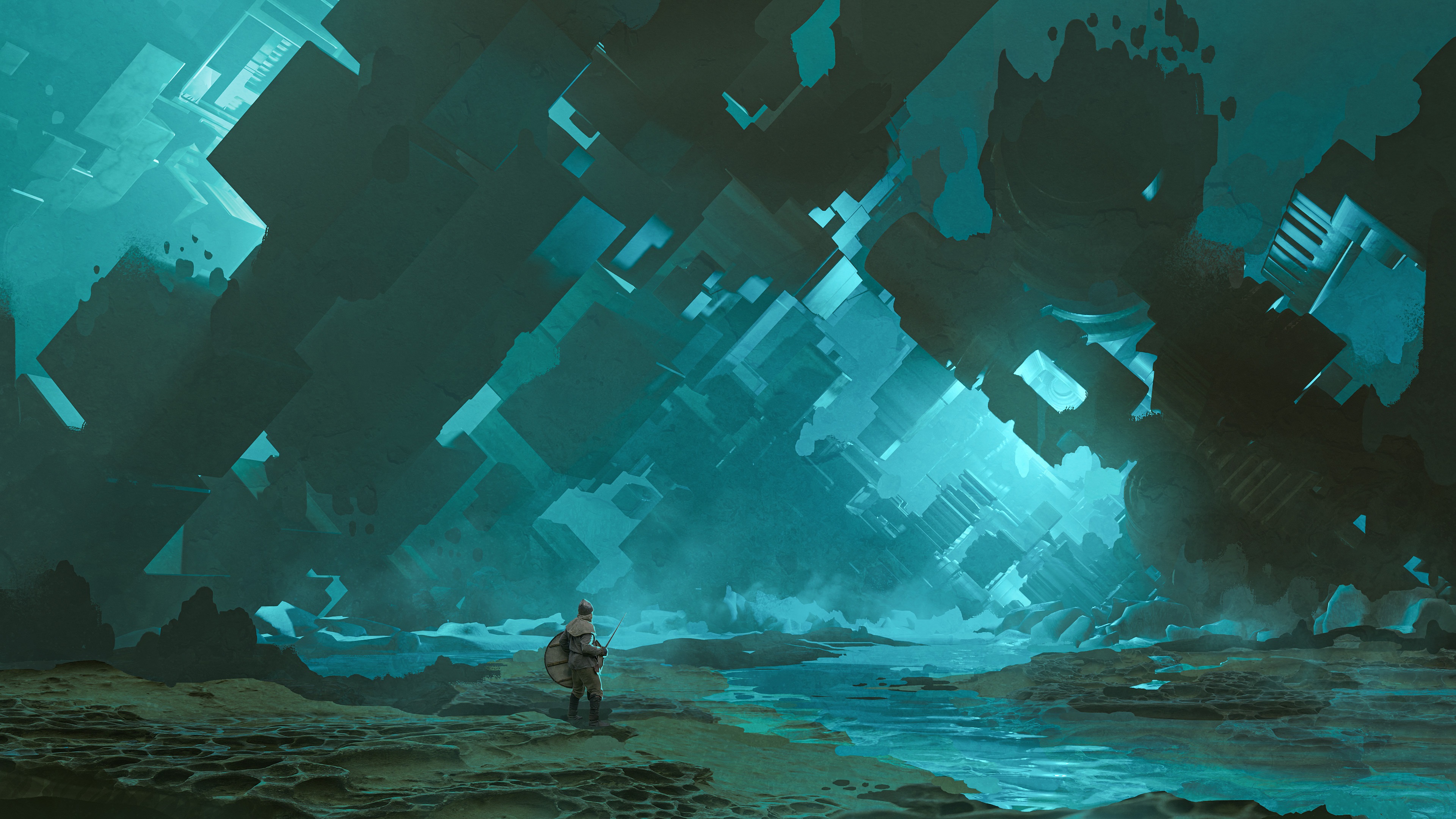 Download Fantasy Landscape Fantasy Landscape 4k Ultra HD Wallpaper by ...