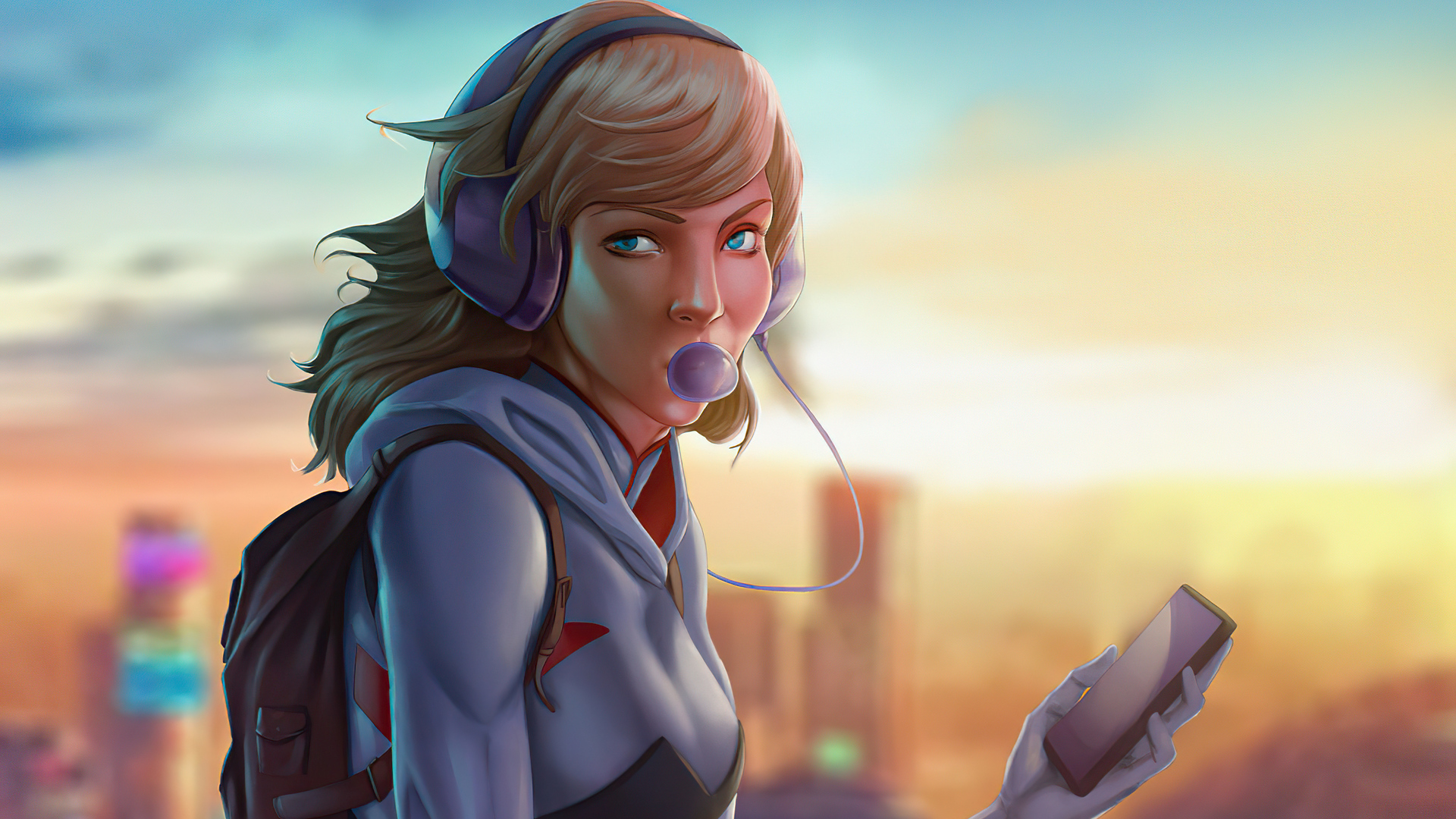 Download Comic Gwen Stacy Hd Wallpaper By Al Imagination