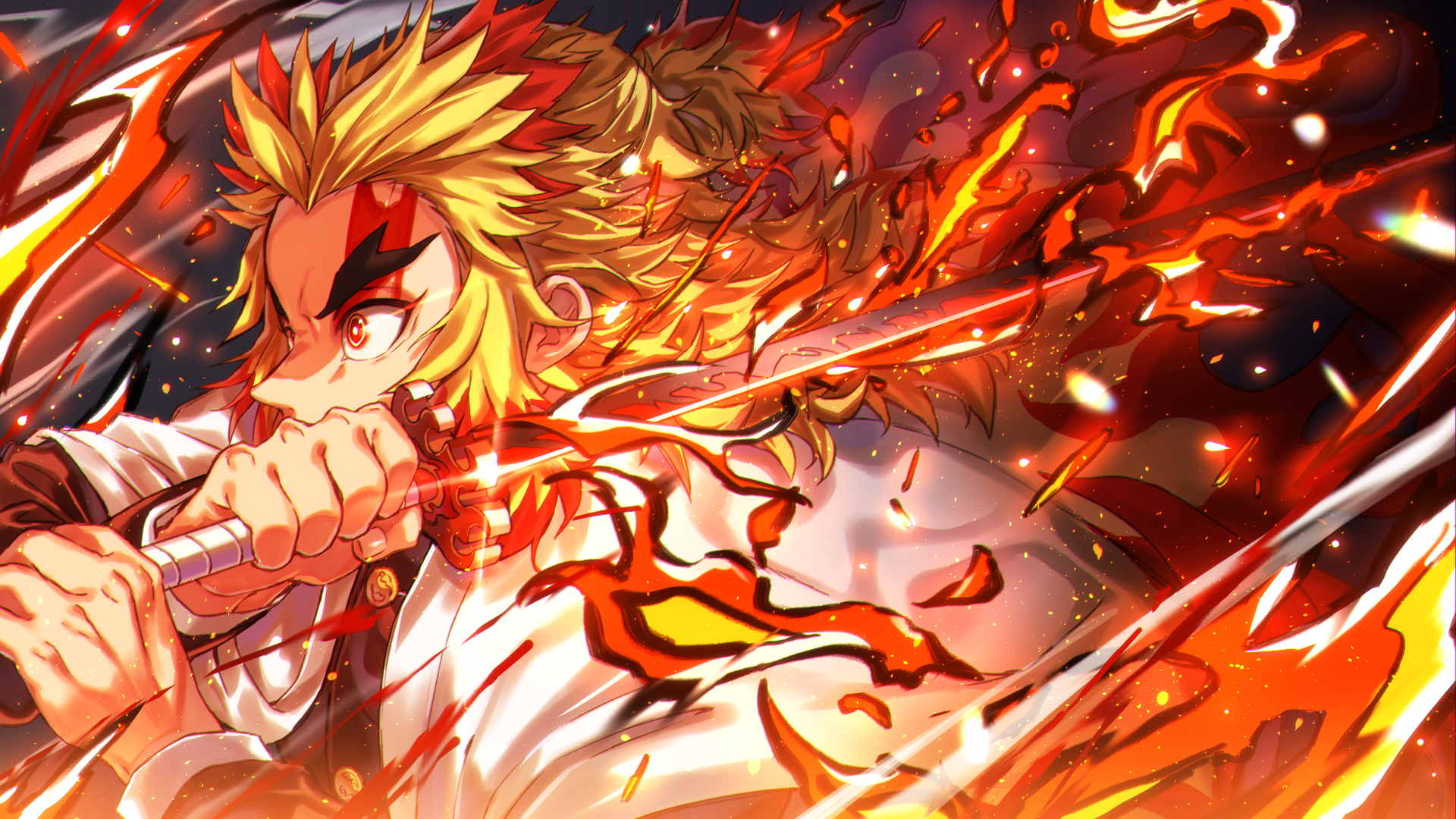 Kyojuro Rengoku Flame Hashira Demon Slayer HD 4K Wallpaper #8.2030