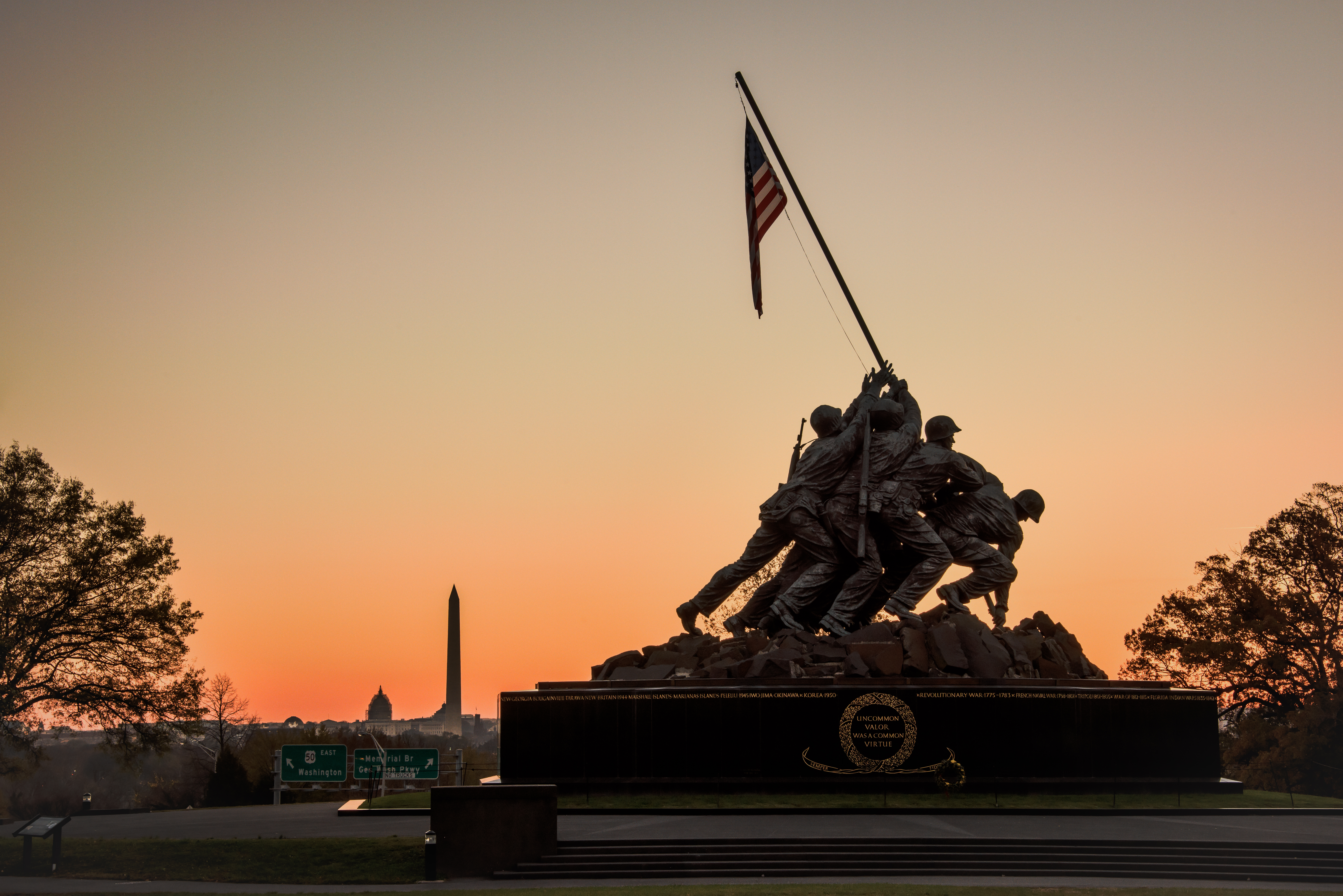 The United States Marine Corps War Memorial by Geoff Livingston