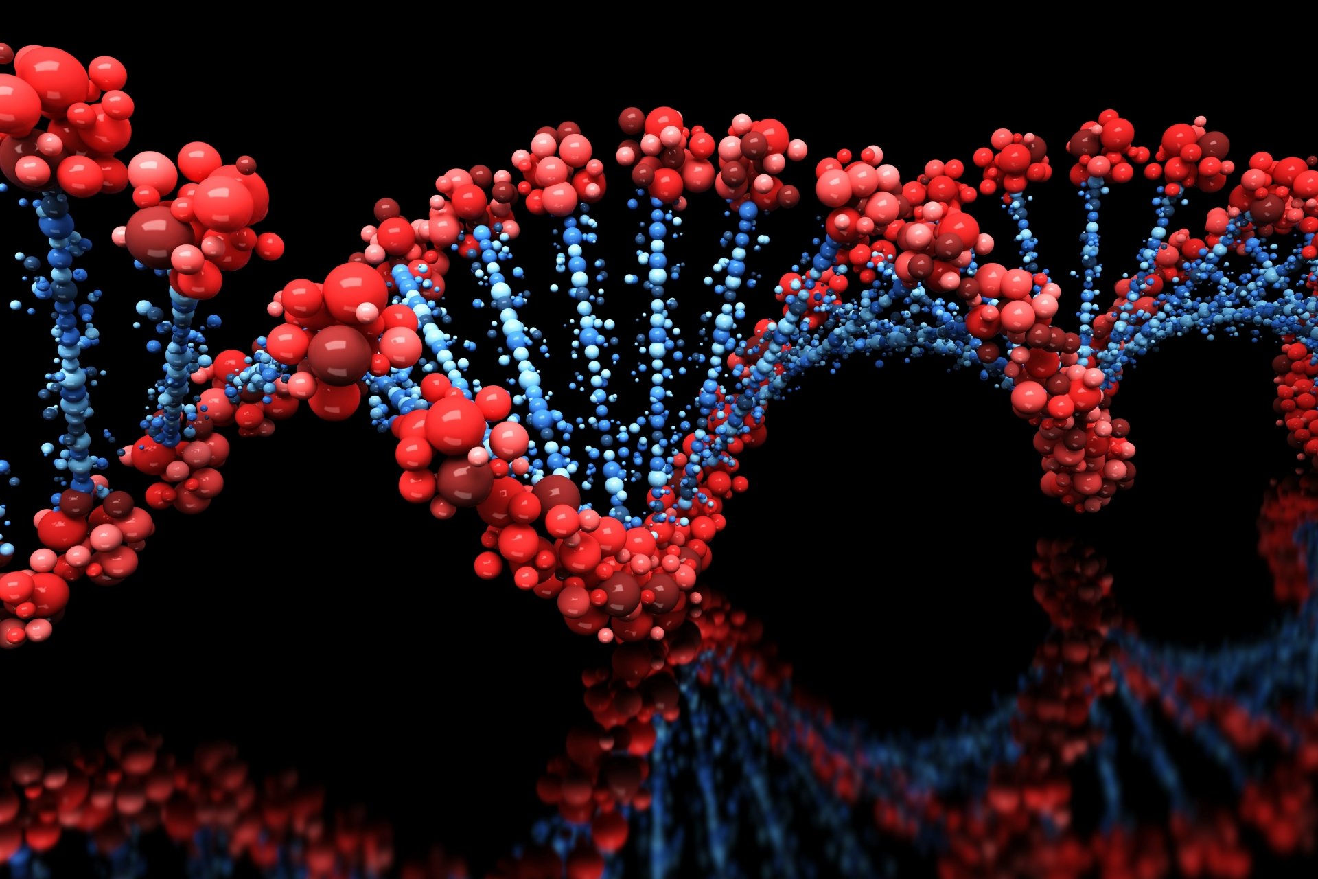 Download Artistic DNA Structure 4k Ultra HD Wallpaper