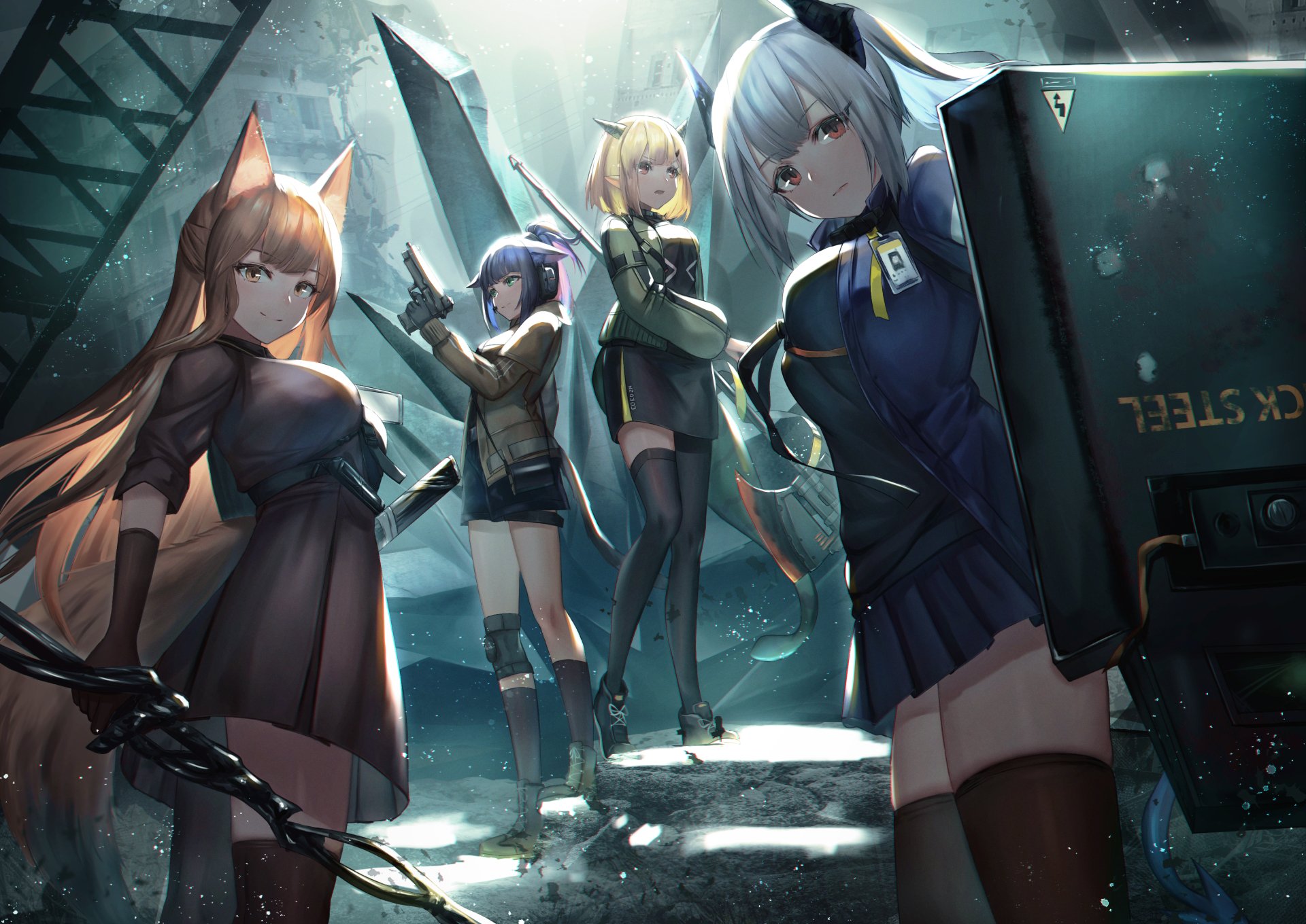 Download Liskarm (Arknights) Franka (Arknights) Vanilla (Arknights) Jessica (Arknights) Video Game Arknights HD Wallpaper