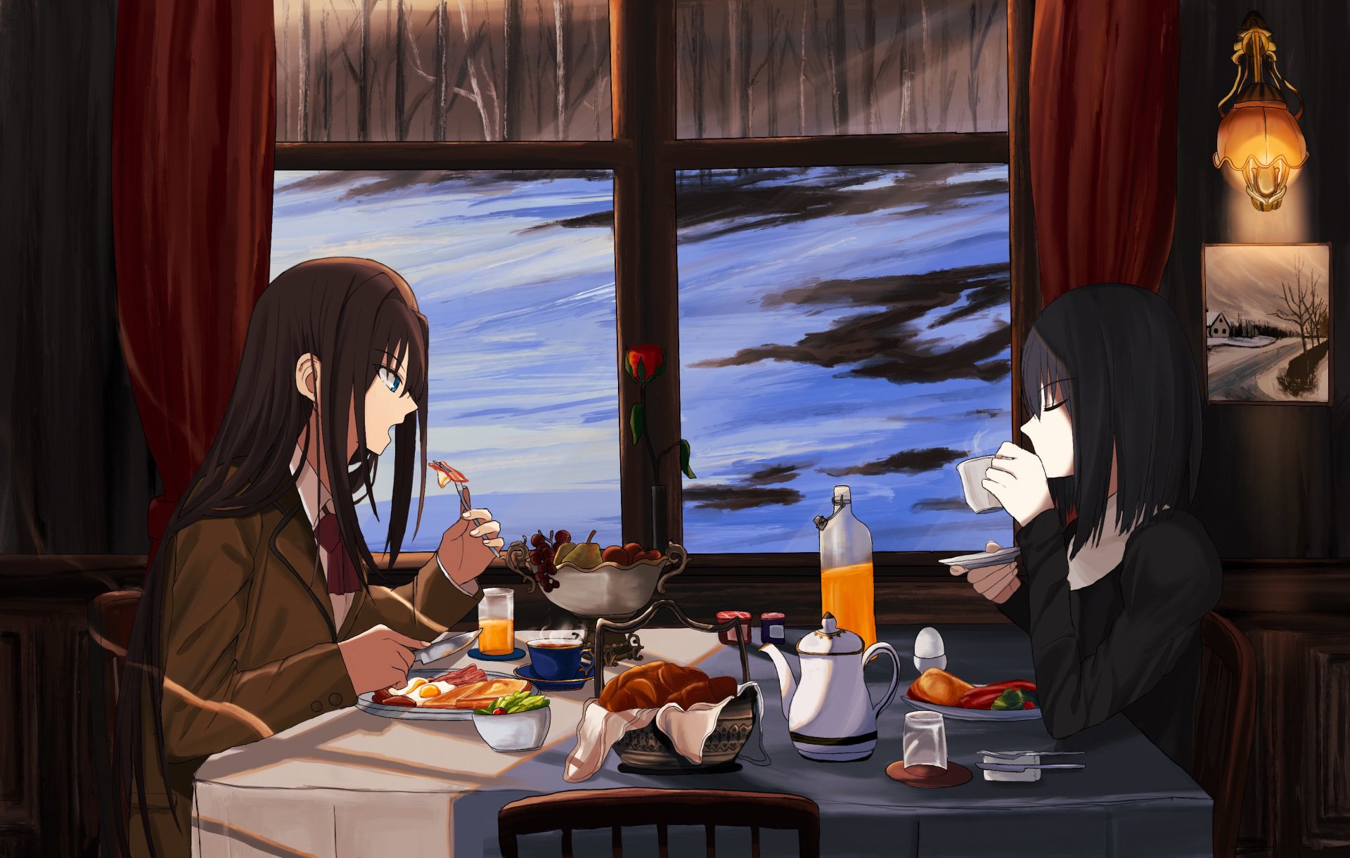 Download Alice Kuonji Aoko Aozaki Anime Mahōtsukai No Yoru HD Wallpaper