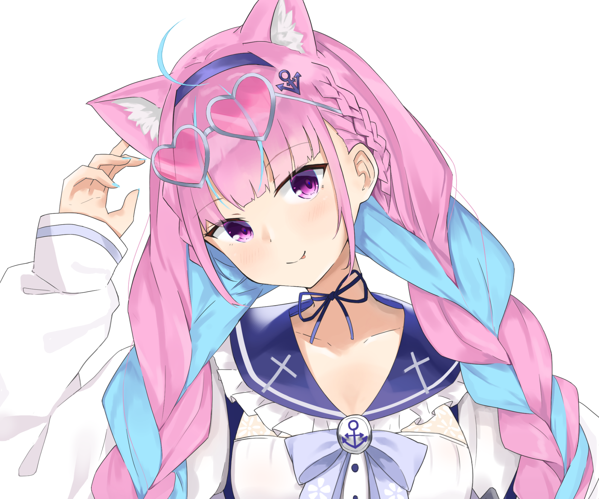 Download Hololive Minato Aqua Anime Virtual Youtuber HD Wallpaper