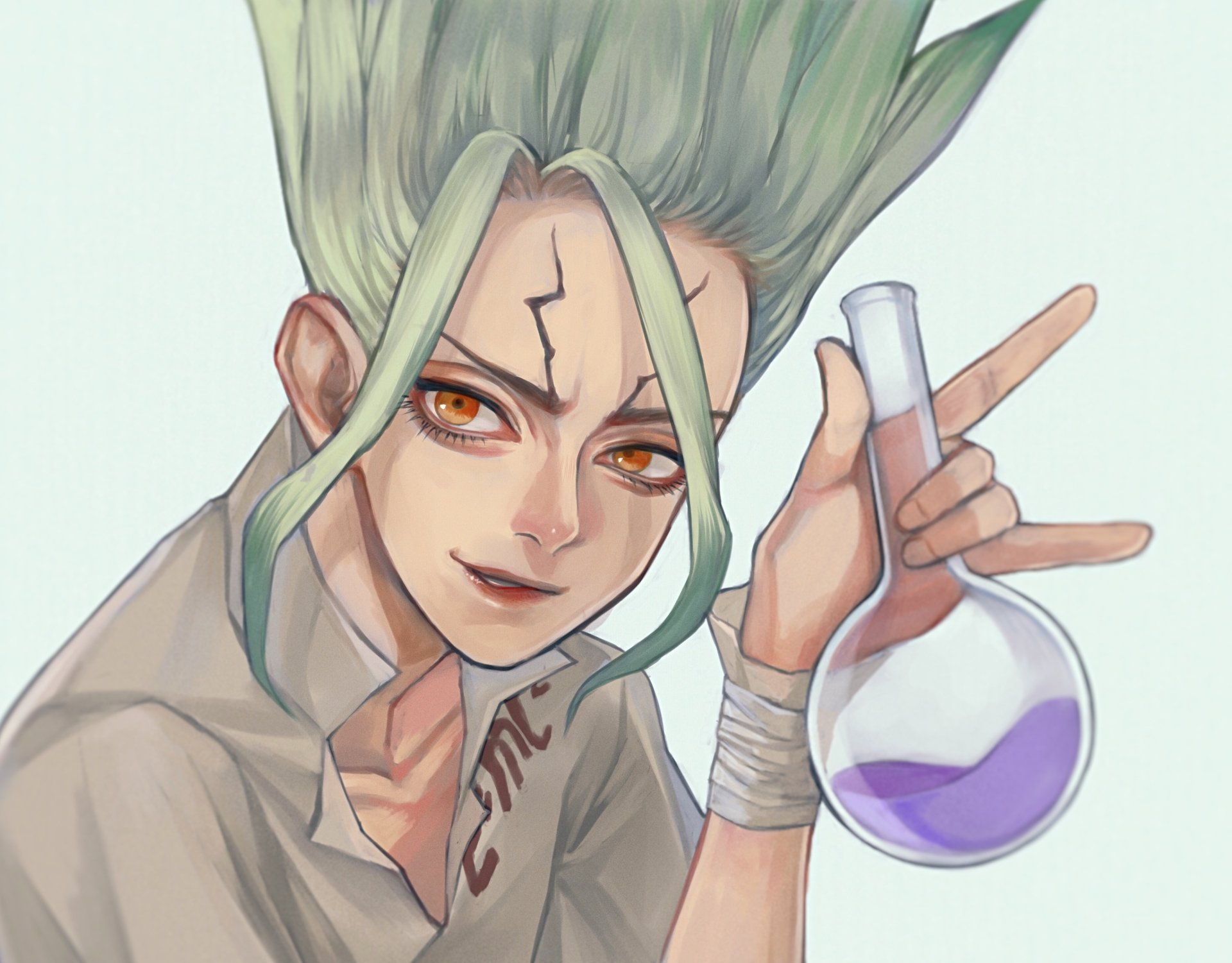 Download Senku Ishigami Anime Dr. Stone HD Wallpaper
