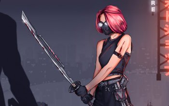 Cyberpunk Girl Art, artist, artwork, artstation, cyberpunk, HD wallpaper