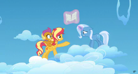 Trixie (My Little Pony) Smolder (My Little Pony) Sunset Shimmer TV Show My Little Pony: Friendship Is Magic HD Desktop Wallpaper | Background Image