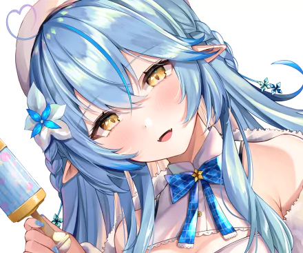 hololive Yukihana Lamy Anime Virtual Youtuber HD Desktop Wallpaper | Background Image