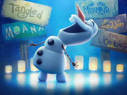 Olaf (Frozen) TV Show Olaf Presents HD Desktop Wallpaper | Background Image