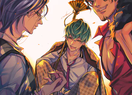 Rosho Tsutsujimori Sasara Nurude Rei Amayado Anime Hypnosis Mic HD Desktop Wallpaper | Background Image