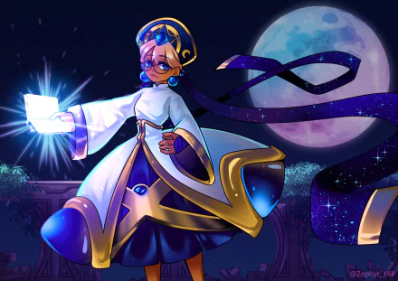 Blueberry Pie Cookie (Cookie Run) video game Cookie Run: OvenBreak HD Desktop Wallpaper | Background Image