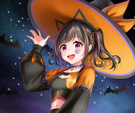 witch hat Anime girl anime girl HD Desktop Wallpaper | Background Image