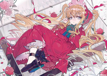 blonde dress Shinku (Rozen Maiden) Anime Rozen Maiden HD Desktop Wallpaper | Background Image