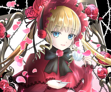 blue eyes Shinku (Rozen Maiden) Anime Rozen Maiden HD Desktop Wallpaper | Background Image